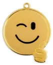 Funny Médaille Smiley or